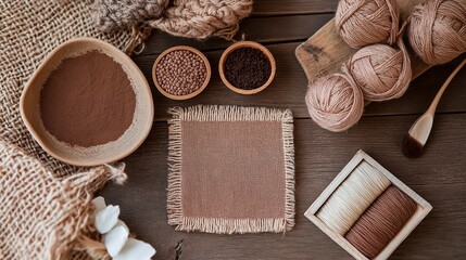 assortment of chocolate and cocoa powder.