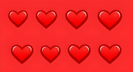 red heart graphics, multiple red hearts, red love icons, red heart illustration, cute red hearts, glossy red hearts, red 3d hearts, flat red hearts, shiny red hearts, simple red hearts, red hearts sym