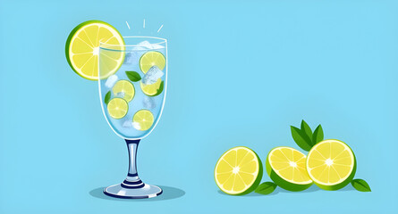 mixed drink with lime, cocktail with citrus, fruity cocktail, exotic cocktail, citrus mojito, fresh cocktail, cocktail with straw, cocktail with mint, alcoholic cocktail, cocktail with garnish, cold c