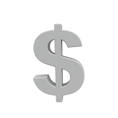 Obraz premium Light gray dollar sign symbol against a black background.