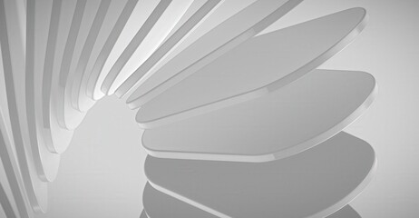 Abstract architectural detail showing a modern design with clean lines and a unique form. The focus...