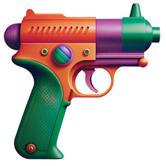 toy gun isolated on white