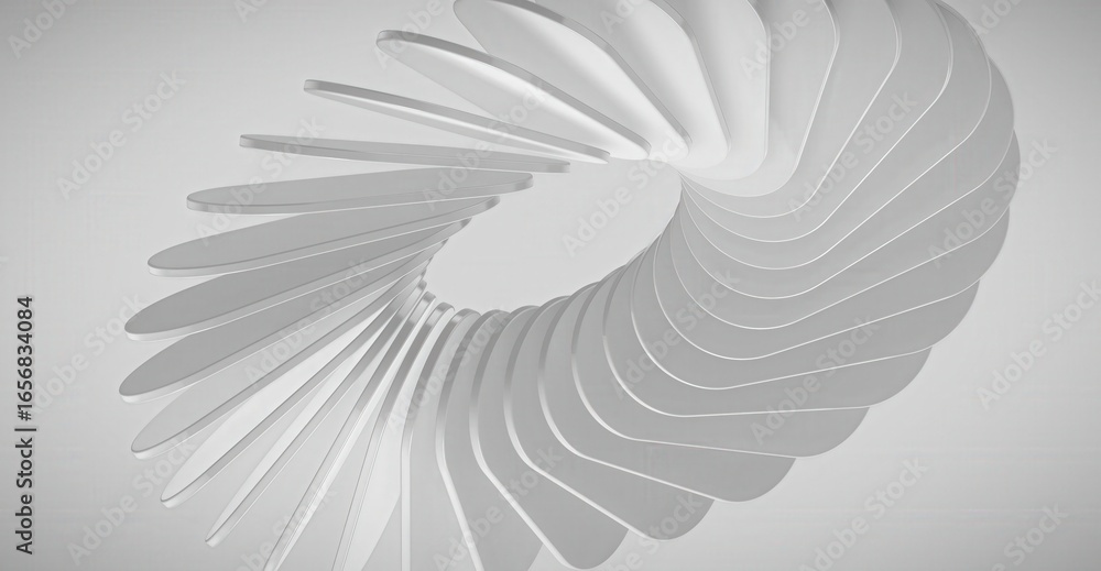 Poster abstract white spiral design. this image shows a mesmerizing spiral shape, perfect for modern design