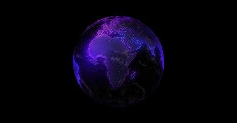 A mesmerizing digital depiction of the Earth, exuding an ethereal, futuristic vibe, with vibrant neon colors and a sense of innovation  © GS-Studio