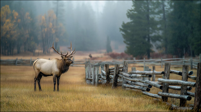Bull Elk in Great Smokey Mountain 