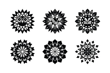 Silhouette Beautiful Teaching Mandala