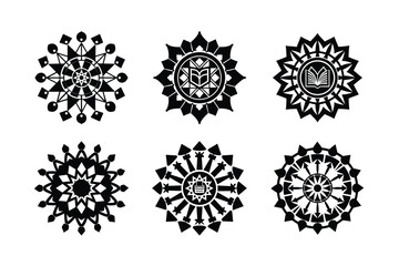 Silhouette Beautiful Teaching Mandala
