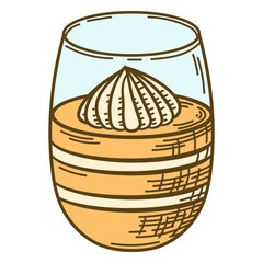 Pumpkin spice latte color stroke