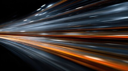 orange and blue light streaks speed