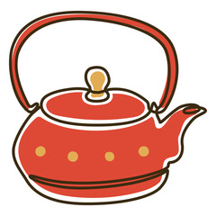 Teapot continuous line color
