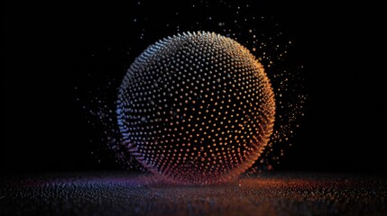glowing sphere particle dispersion
