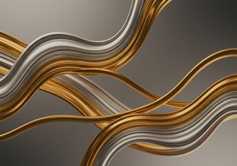 Gold and Silver Abstraction