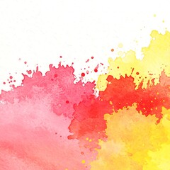 Abstract watercolor splatter art