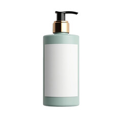 Light-gray bottle with a white label and gold cap.