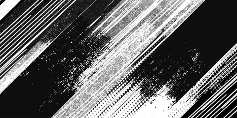 Spotted black and white line illustration. Textures.