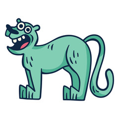 Fototapeta premium Funny puma cartoon