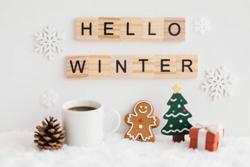 Merry Christmas Festival hello Winter Decoration Snow frame photos greeting cards mockup photo E-commerce marketing poster Background shooting scene