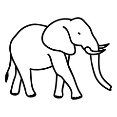 Sideways walking elephant stroke