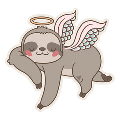 Sloth cute angel animals