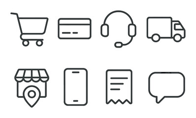 Business growth and investment icons on dark background