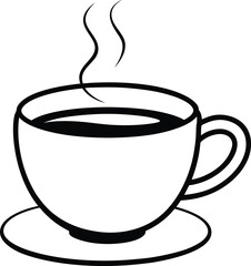 Coffee & Tea Cup &ndash; Hot Beverage Vector and Illustration Set