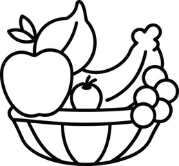 Fresh Fruits Apple Banana and Strawberry for Healthy Eating and Nutrition