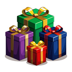 colorful gift boxes