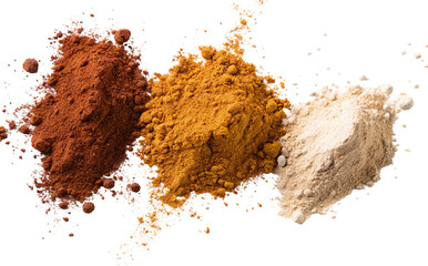 Colorful culinary spices displayed distinctly for culinary uses in cooking and flavor enhancements