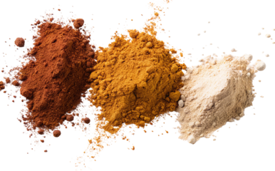 Colorful culinary spices displayed distinctly for culinary uses in cooking and flavor enhancements