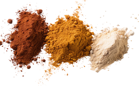 Colorful culinary spices displayed distinctly for culinary uses in cooking and flavor enhancements