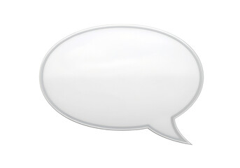 Blank speech bubble for discussion and creative communication on transparent background vector image