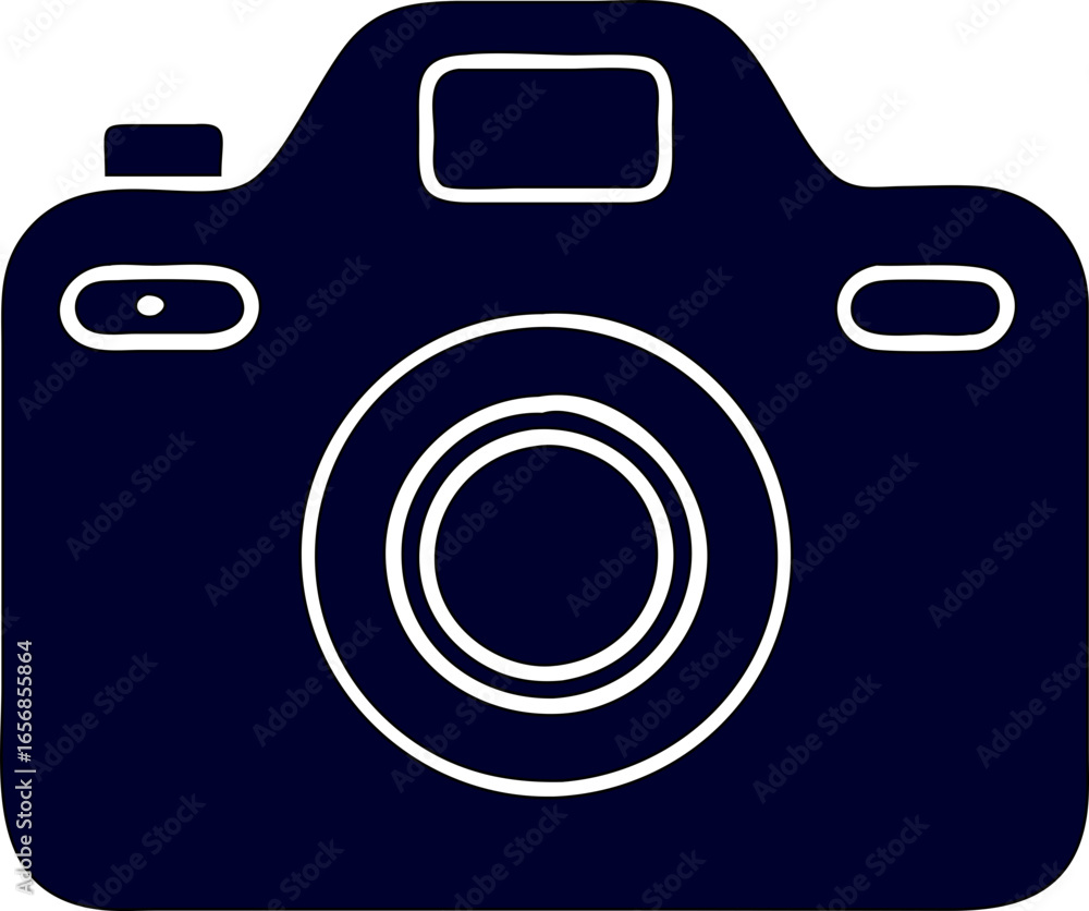 Poster camera vector icon in unique style. isolated and flat for websites, apps, or branding.