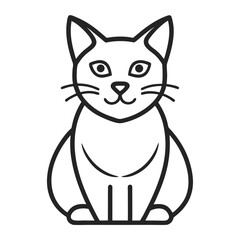 black cat vector illustration