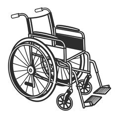 wheelchair vector illustration