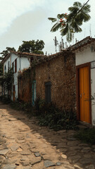 Portas Arquitetura Colonial Brasil Cidade Paraty Paisagem Litorânea Porto Rio de Janeiro Colonial História Cultura Caminho Real Rota Ouro Artesanal Madeira Natureza Colorido Costa Turismo Patrimônio