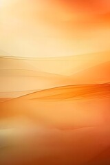Abstract orange and beige waves create a serene and calming atmosphere, showcasing smooth gradients and soft textures, ideal for backgrounds and design projects with copy space