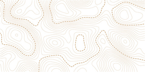 Topographic map background. Golden line topography map contour background