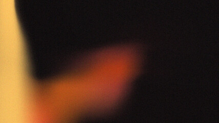 Abstract background grainy gradient red orange glowing shape, black backdrop banner poster header design, noise texture, copy space