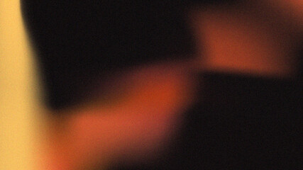Abstract background grainy gradient red orange glowing shape, black backdrop banner poster header design, noise texture, copy space