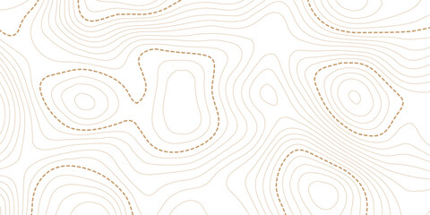 Topographic map background geographic line map. Modern Wavy white topography abstracted on a white backdrop. cartography topographic map. 