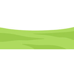 Obraz premium Abstract green rolling hills landscape illustration, a versatile and serene background graphic ideal for nature-themed designs, environmental concepts, or simple springtime scenes.