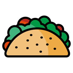 Taco  Icon Element For Design