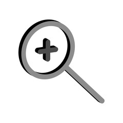 Obraz premium Magnifying icon design template