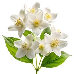 Fototapeta premium white flowers on white background