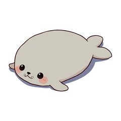 Cute Baby Seal Clipart 02