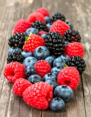 Colorful mix of fresh berries (1)