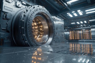 Futuristic vault interior (2)