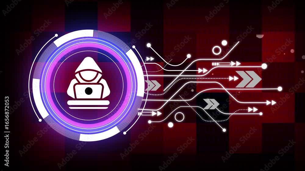 Poster cyber attack, computer protection, safety and internet security. dark web or dark net fraud. crypto 