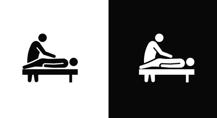 Massage Therapy Icon - Symbolizing Relaxation and Healing