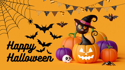 Haunted Halloween Night with Fog and Shadows